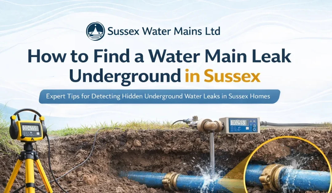 How to Find a Water Main Leak Underground in Sussex