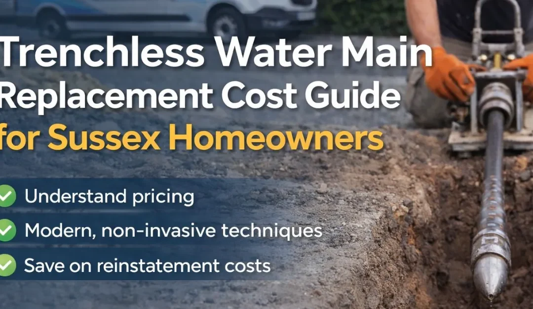 Trenchless Water Main Replacement Cost UK: Sussex Homeowner’s Guide