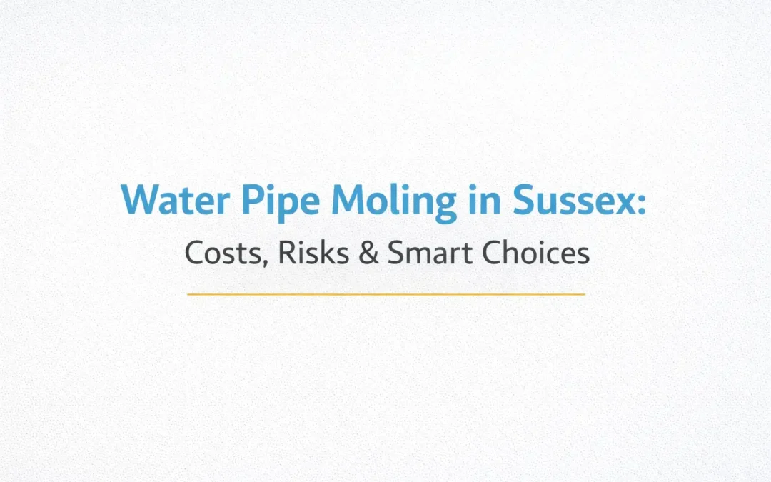 Water Pipe Moling in Sussex: Costs, Risks & Smart Choices